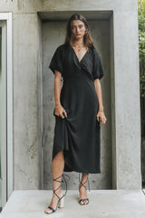 Maeve Midi Dress in Black - FINAL SALE