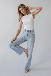 Riley Dad Jeans in Light Wash - FINAL SALE