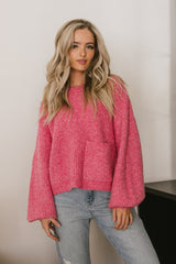 Aliyah Knit Sweater in Pink - FINAL SALE