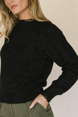 Cora Knit Sweater in Black - FINAL SALE