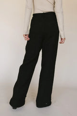 Scarlett Textured Pants in Black - FINAL SALE