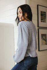 Dakota Cable Knit Sweater in Blue - FINAL SALE