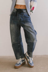Jocelyn Barrel Jeans in Medium Wash - FINAL SALE