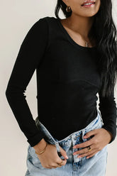 Jayla Knit Top in Black - FINAL SALE
