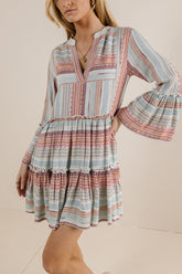 Striped Textured Mini Dress - FINAL SALE