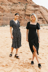 Taja Pleated Midi Dress - FINAL SALE