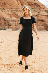Taja Pleated Midi Dress - FINAL SALE
