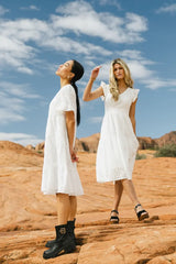 Seraphina Eyelet Midi Dress - FINAL SALE
