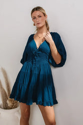 Little Runaway Mini Dress in Teal - FINAL SALE