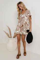 Island In The Sun Dress in Cream - FINAL SALE