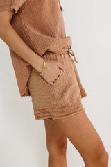 Blair Shorts in Mocha - FINAL SALE