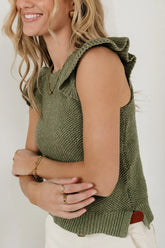 Lexi Sweater Top in Sage - FINAL SALE