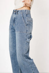 Imani Straight Leg Utility Jeans - FINAL SALE