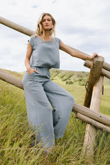 Maren Top in Slate - FINAL SALE