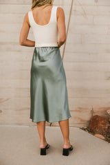 Zada Midi Skirt in Sage - FINAL SALE