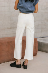 Sadie Wide Leg Pants in Cream - FINAL SALE