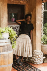 Soraya Sheer Sweater Top in Black - FINAL SALE