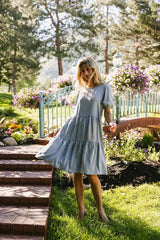 Vinnny Chambray Midi Dress - FINAL SALE