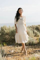 Olivia Faux Smocked Midi Dress - FINAL SALE
