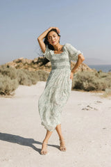 Nadia Smocked Midi Dress - FINAL SALE