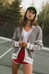 Aurelia Knit Cardigan in Grey - FINAL SALE