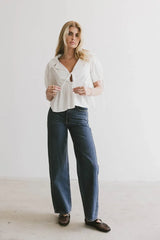 Bea Collared Peplum Blouse - FINAL SALE