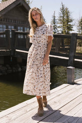 Delilah Pleated Midi Dress - FINAL SALE
