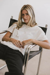 Gunner Basic Tee in Ivory - FINAL SALE