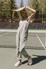 Marie Jumpsuit in Green - FINAL SALE