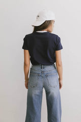 Zermatt Shoulder Stripe Graphic Tee - FINAL SALE