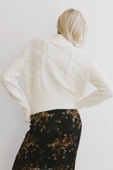 Sheena Quilted Jacket in Ivory - FINAL SALE