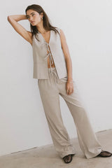 Eslyn Oversized Vest in Taupe - FINAL SALE