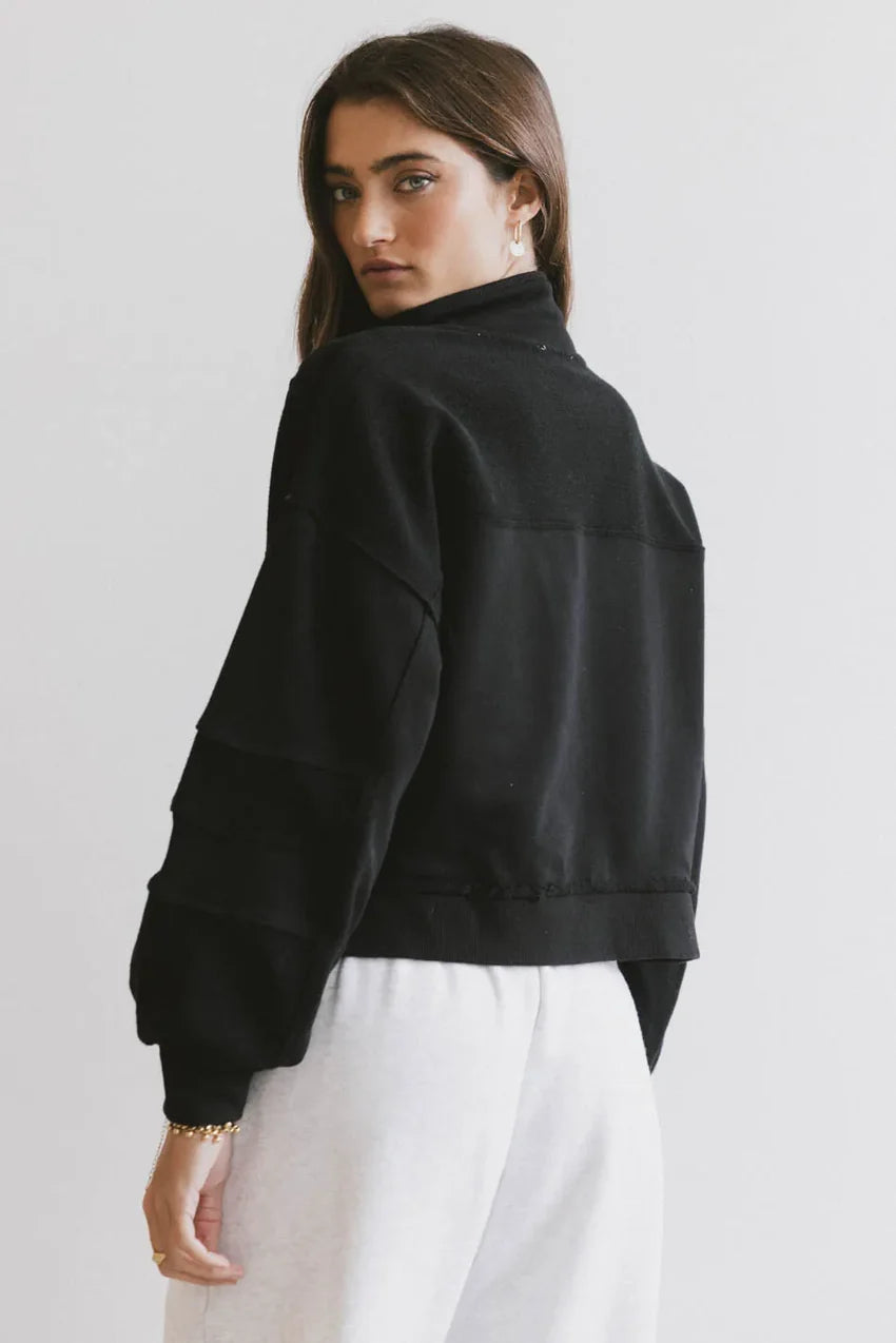Maxfield Grommet Top in Black - FINAL SALE