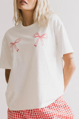 Red Bows Graphic Tee - FINAL SALE