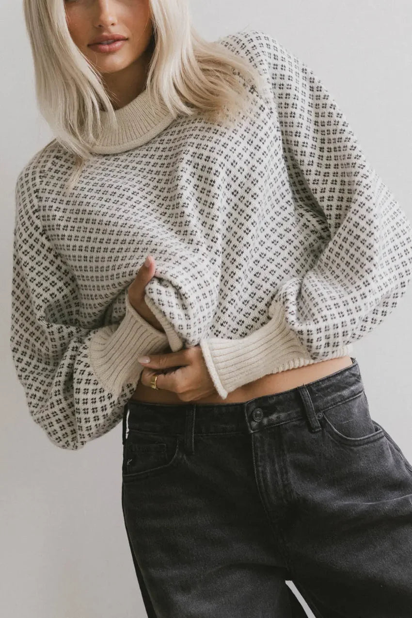 Nathalia Knit Sweater in Ivory - FINAL SALE