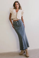 Azzy Denim Mermaid Skirt - FINAL SALE