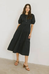 Leandra Midi Dress in Navy - FINAL SALE