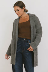 Micha Knitted Cardigan in Charcoal - FINAL SALE