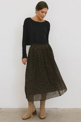 Pascal Pleated Floral Skirt - FINAL SALE