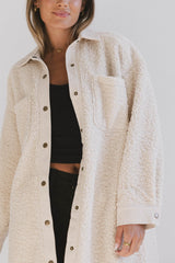 Milandra Sherpa Long Jacket - FINAL SALE