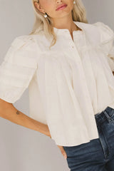 Ronan Pleated Blouse - FINAL SALE