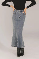 Azzy Denim Mermaid Skirt - FINAL SALE