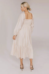 Rael Midi Dress in Natural - FINAL SALE