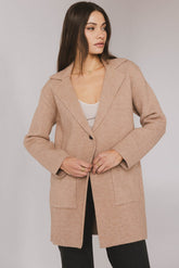 Micha Knitted Cardigan in Mocha - FINAL SALE