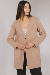 Micha Knitted Cardigan in Mocha - FINAL SALE