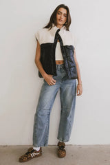 Lets Get Lost Vegan Vest in Black - FINAL SALE