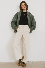 Ariella Corduroy Pants in Ivory - FINAL SALE