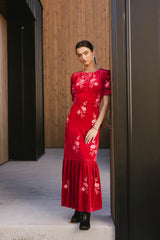 Ratana Velvet Floral Maxi Dress - FINAL SALE