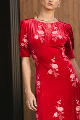 Ratana Velvet Floral Maxi Dress - FINAL SALE