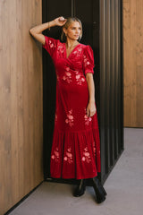 Ratana Velvet Floral Maxi Dress - FINAL SALE